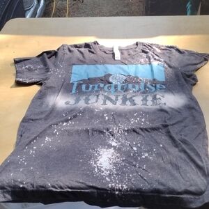 Bella Canvas Turquoise Graphic Tee - Gray